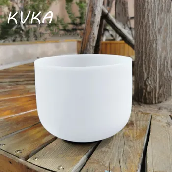 

KVKA 10 inch Crystal Singing Bowl A/A#/B/C/C#/D/D#/E/F/F#/G/G# Note Chakra Frosted Quartz Crystal Singing Bowl