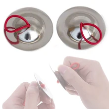 1 пара Средний Восток танец живота музыкальный костюм практичный реквизит тарелки пальчиковые ударные инструменты забавные детские игрушки прочный