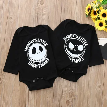 

Baby Romper Baby Boy Clothes Halloween Toddler Baby Long Sleeves Cartoon Grimace Letter Print Romper Jumpsuit Kids' Things