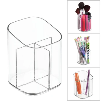 

Transparent Acrylic Pen Pencil Holder Makeup Brush Cosmetic Storage Box YE-Hot