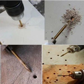 

5 Pcs 3-10mm Hex Porcelain Spear Head Ceramic Tile Glass Tricorn Drill Bits Kit