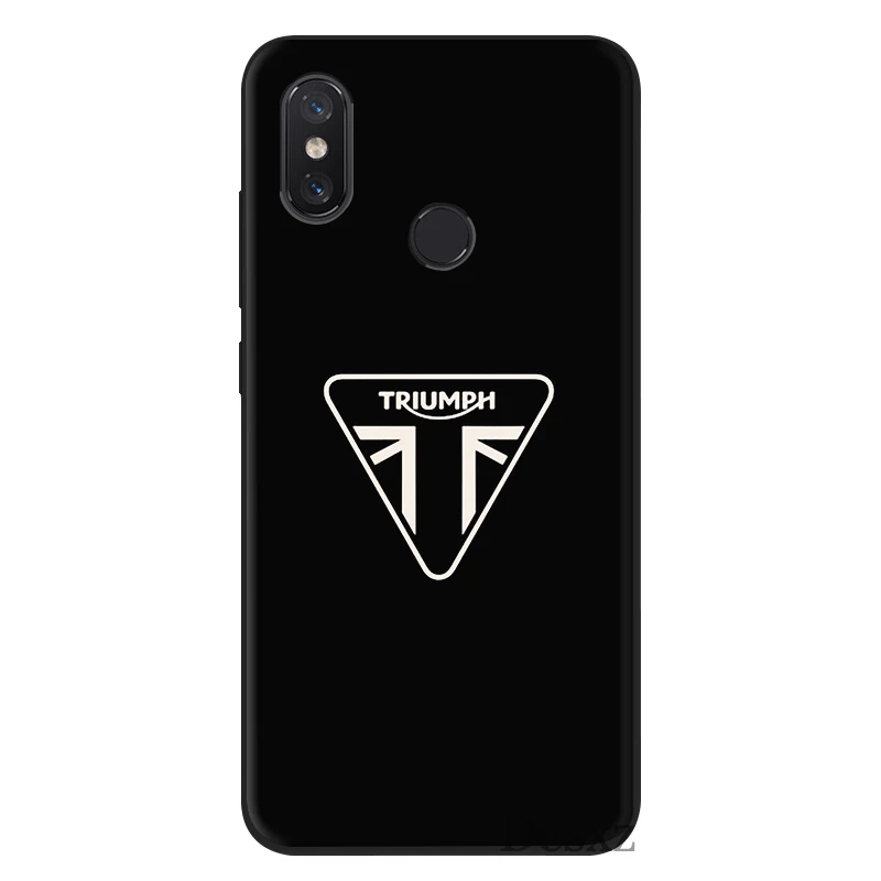 Мобильный Силиконовый чехол для телефона для Xiaomi Redmi GO 7 7A S2 K20 4A 4X 5A 5 6 6A Pro Крышка мотоцикл «Триумф» в виде ракушки