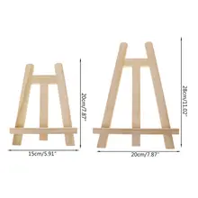 Мини художника деревянный мольберт деревянная подставка Дисплей Держатель для вечерние украшения 20*28 см Triange мольберт L41E