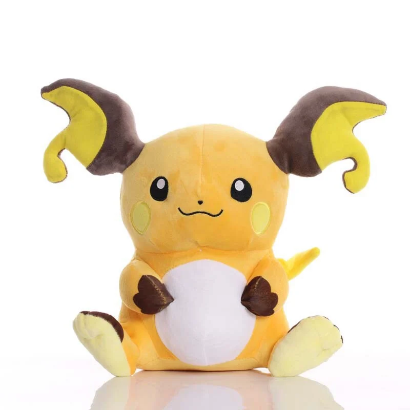 TAKARA TOMY мягкие животные серии Pokemon Новинка 30 см сидя осанка Raichu милые и