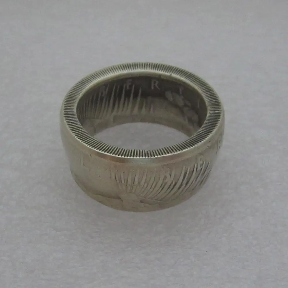 Two Face Peace Coin Ring Handcrafted Ring