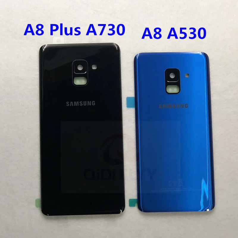 Задняя крышка A8 + стекло для Samsung Galaxy Plus 2018 A730 A730F задняя из стекла Корпус задней