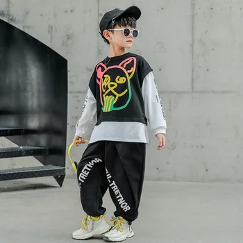 

Children's Clothing Boys Autumn Clothing Suit 2020 New Children's Fall Winter Fashion Sweatshirt Two-Piece Set Children's Suit