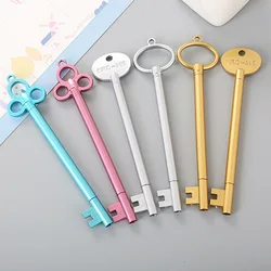 Stylo de modélisation de clés créatif, 5 pièces, neutre, mignon, dessin animé, apprentissage, bureau rétro, stylo de Signature à base d'eau 