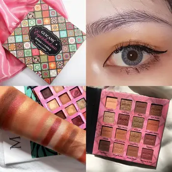 

Charming Eyeshadow 16 Color Palette Make up Palette Matte Shimmer Pigmented Eye Shadow Powder