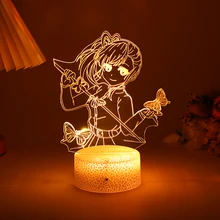 

Led Night Light Anime Demon Slayer Kimetsu No Yaiba Acrylic Lamp Agatsuma Zenitsu Figure For Kids Child Bedroom Decor Cool Gift
