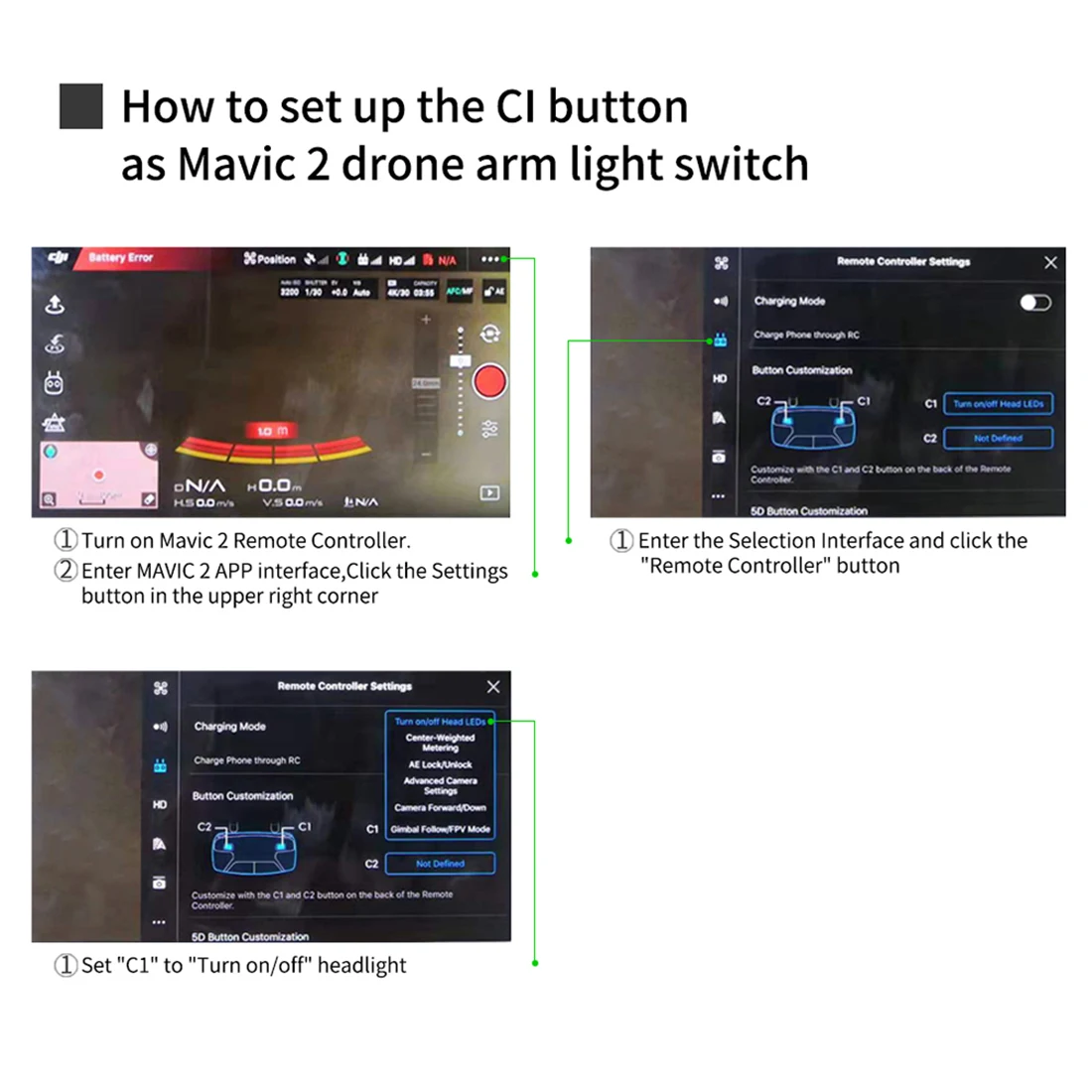 Прямая поставка воздуха для DJI Mavic 2 Pro/Zoom