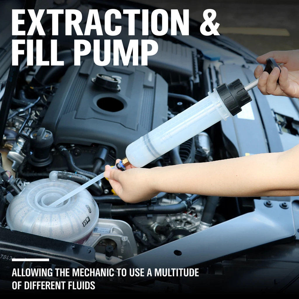 200cc Oil Fluid Extractor Fluid Pump Manual Suction Vacuum Fuel Transfer
