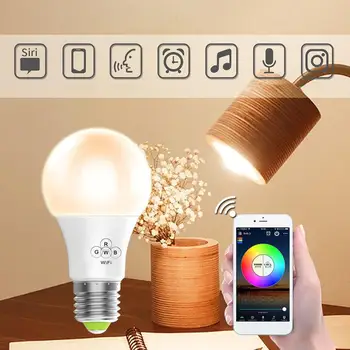 

Multifunction Home Wifi Smart Light Bulb Smart Speech Bulb Light E27 Screw Intelligent Bulb