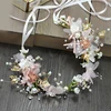 Bride Wedding Hair Accessories Gorgeous Flower Headbands Braided Hair Vine Pearl Headpiece Hair Ornament For Women Girls ► Photo 3/6