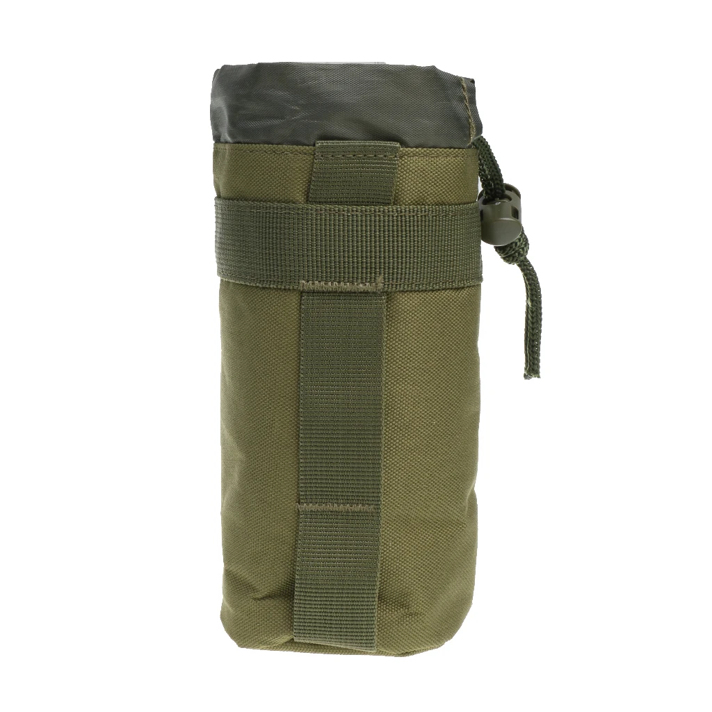 Nylon Water Bottle Holder Bag Pouch for Outdoor Tactical Molle Backpack Cycling 