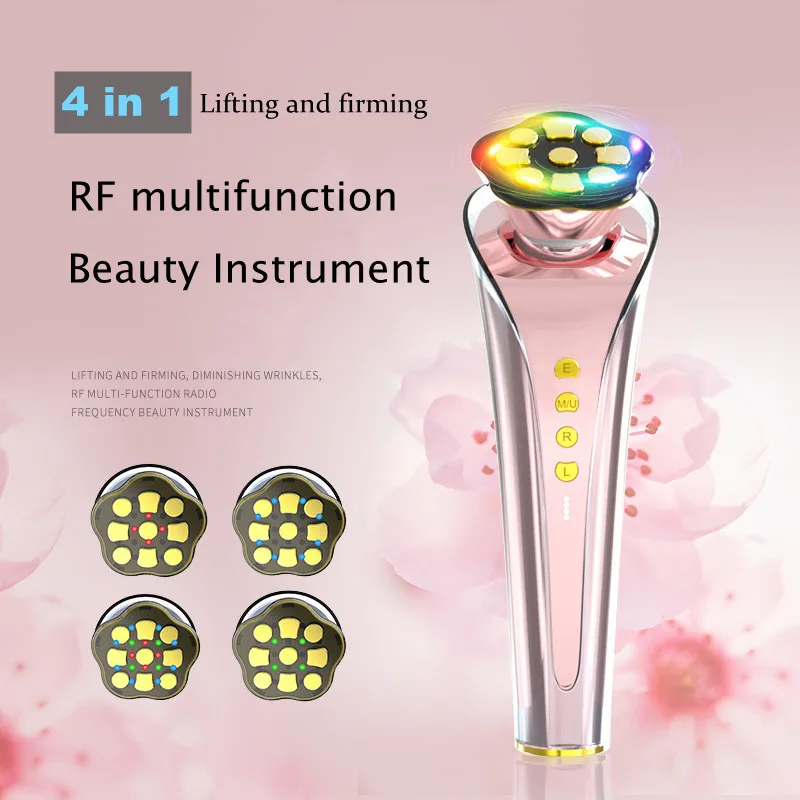 Micro Current Multifunctional Beauty Instrument RF EMS Photorejuvenation Beauty Skin Care Tool Red and Blue Face Lift Instrument