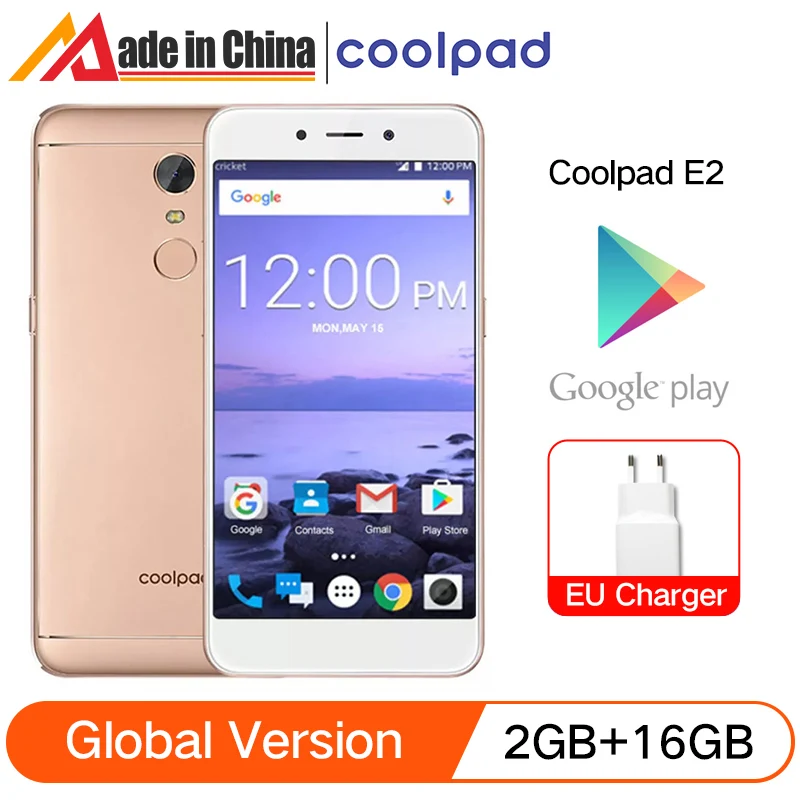 Coolpad E2 4G Lte смартфон 2 Гб 16 5 0 дюйма Android 7.1.1 MSM8909 четырехъядерный отпечаток пальца