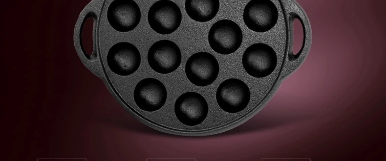 Японская чугунная сковородка takoyaki Форма для яиц антипригарное покрытие горшок каменный слой сковорода bean cake meatball еда плесень утолщение