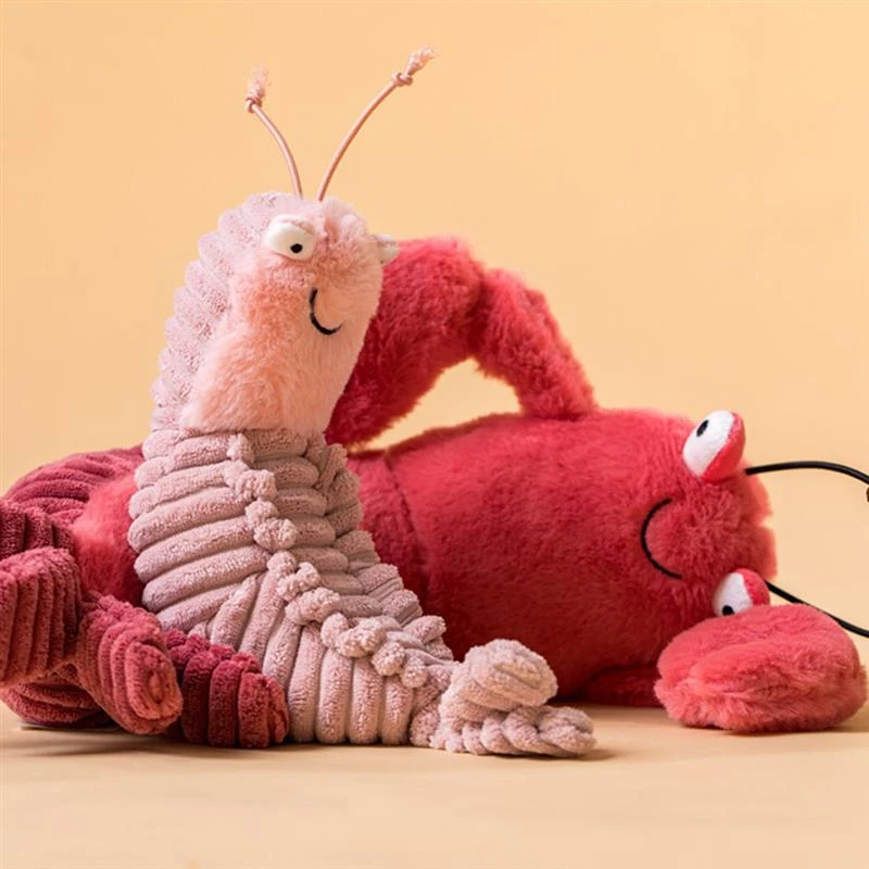 Poupee En Forme De Crevette Pour Bebe Jouets En Peluche Lari Homard Mignon Amusant Pour Enfants Filles Et Garcons Cadeau D Anniversaire 22 27cm Aliexpress