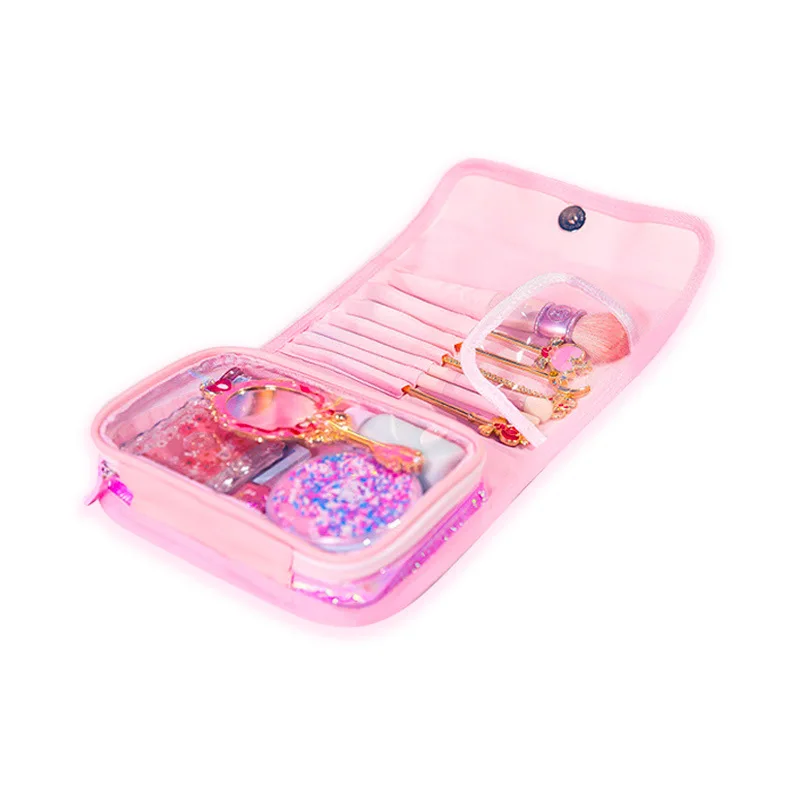 

Milkjoy Korea Girls Cosmetics Bag Fashion PVC Make up Brush Case Travel Wash Toiletry Cases Storage Bag Bentoy Laser Women Pouch