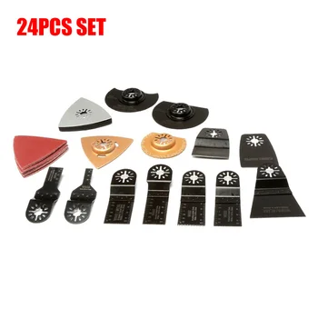 

24Pcs 1 Set Saw Blades Electric Oscillating Tool Accessories Metal Sheets Other Saw Blades