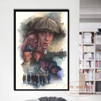 

Peaky Blinders Hot TV Series Posters And Prints Canvas Painting Pictures On The Wall Vintage Art Decorative Home Decor Tableau