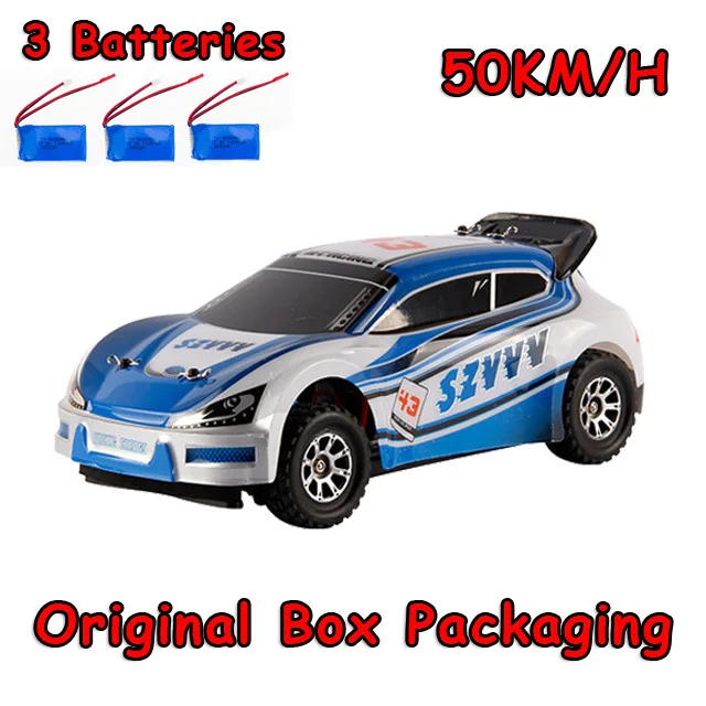 WLtoys A949 гоночный Радиоуправляемый автомобиль RTR 4WD 2,4 ГГц игрушки Дистанционное управление автомобиль 1:18 высокая скорость 50 км/ч электронный автомобиль - Цвет: A949 50KM H 3battery