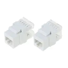 Module réseau UTP CAT6A, prise d'information RJ45, connecteur Keystone, adaptateur de câble, prise Keystone, 2 pièces