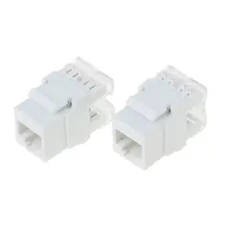 Module réseau UTP CAT6A, prise d'information RJ45, connecteur Keystone, adaptateur de câble, prise Keystone, 2 pièces 
