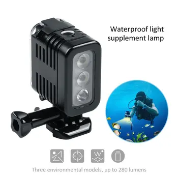 

30 Meters Underwater Waterproof Diving LED LED Light Spot Lamp for GoPro Hero 5 4 3+ 3 Sport Cameras