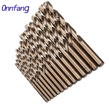

Onnfang 14pcs Twist Drill Cobalt High Speed Steel 1.5-9MM Hole M35 Stainless Steel Tool The Whole Ground Metal Reamer Tools