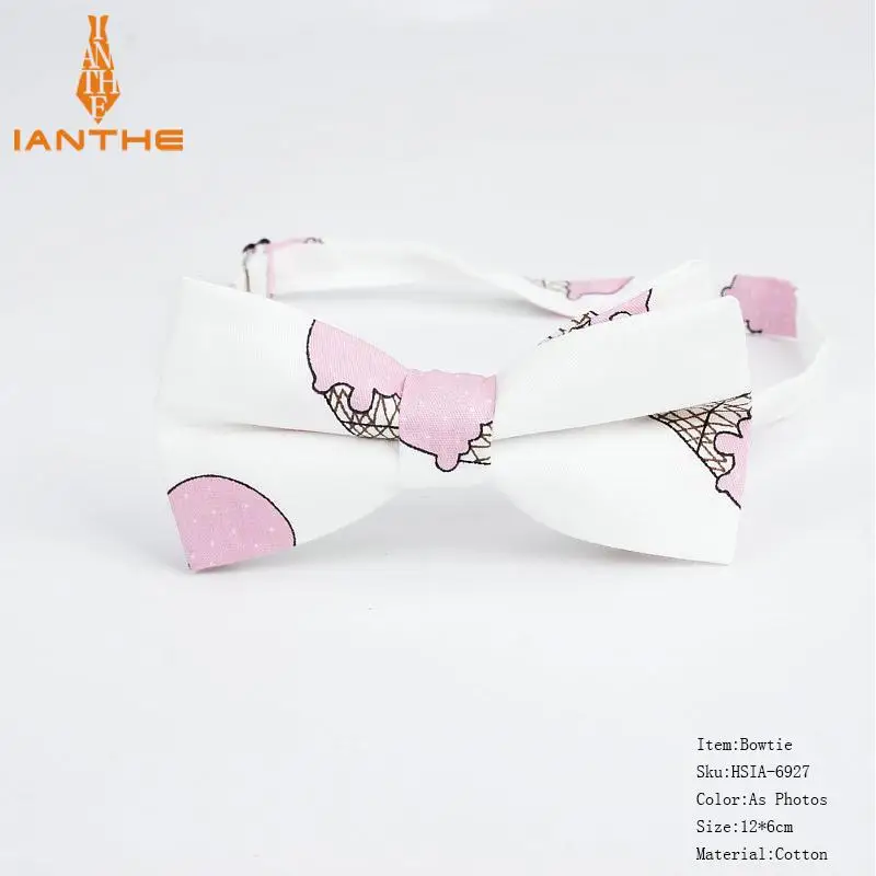 Adults Bowtie Новые Брендовые мужские комплекты с милым принтом и галстуком-бабочкой для мальчиков и девочек, милые женские галстуки-бабочки - Цвет: Adults Bowtie
