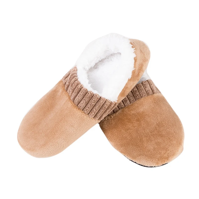 Популярные носки-тапочки; мужские зимние теплые плюшевые тапочки; плотные мягкие носки-тапочки; Нескользящие тапочки; меховая домашняя обувь