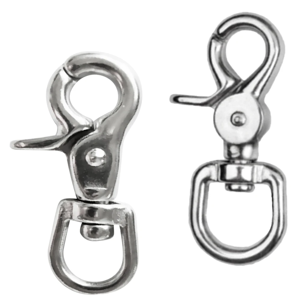 2 Pieces Swivel Lobster Clasp Clip Snap Hook Bag Pet Lanyard