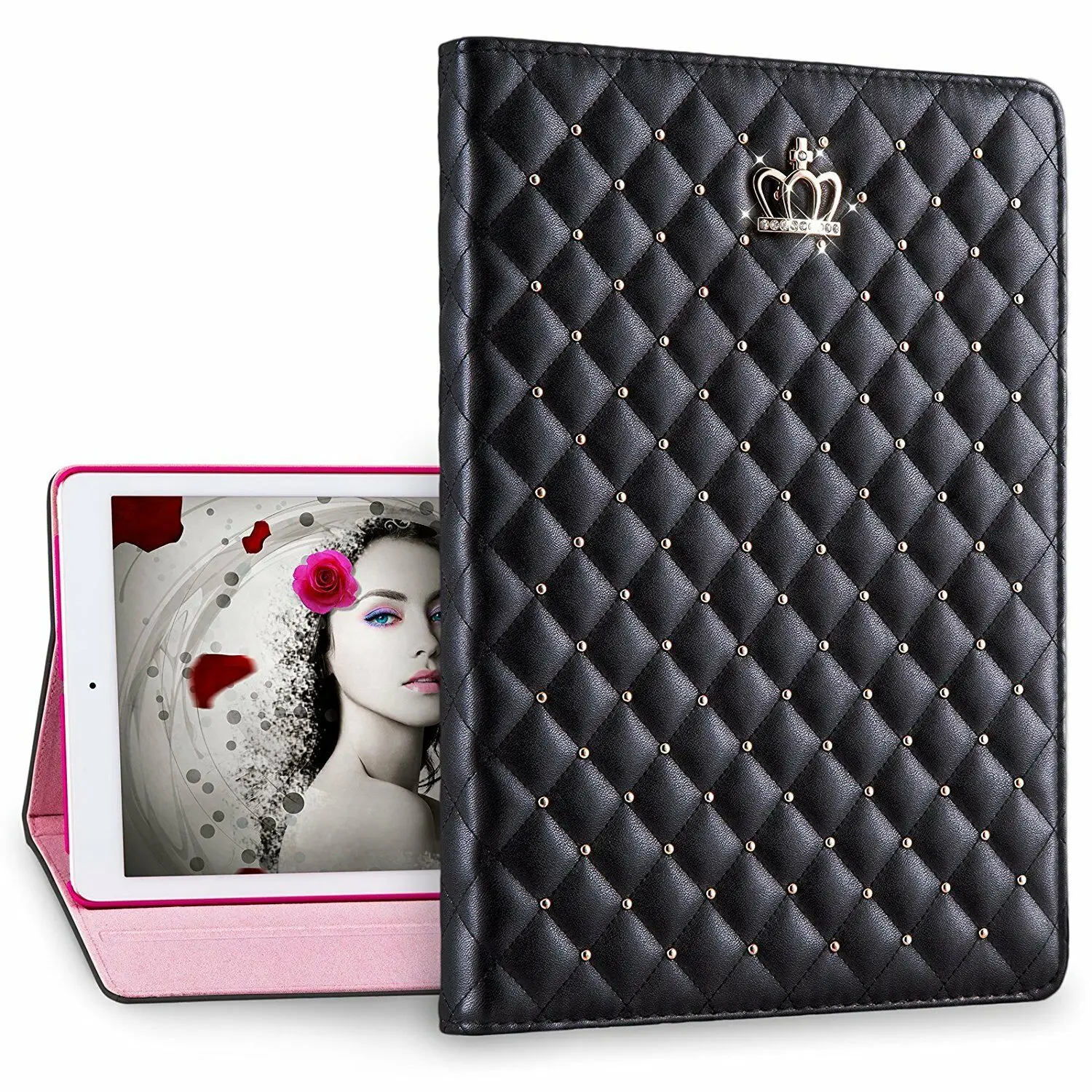 9 7 ''Корона Coque для iPad Air1 Air 1 чехол Роскошные Smart Auto сна искусственная кожа Стенд