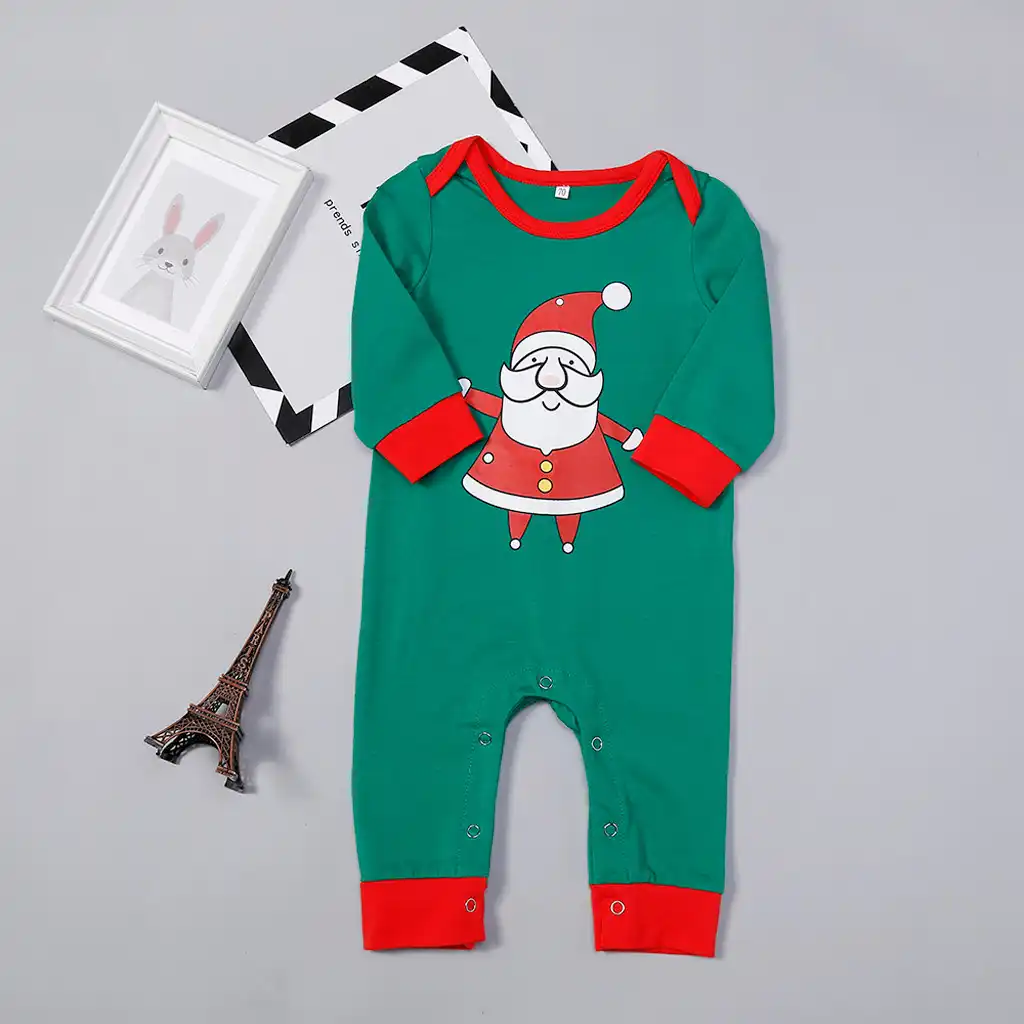 santa romper baby