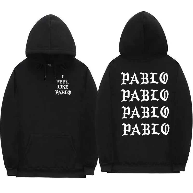 Толстовка Оверсайз мужская толстовка с капюшоном и надписью I like Paul Kanye West Мужская