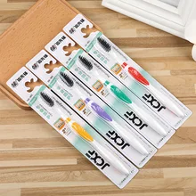 [5 шт.] Kent 23 взрослый бамбуковый уголь противоскользящая щетка ручка запасной уголь, брусок заточенная мягкая Щетинная зубная щетка Семейный пакет