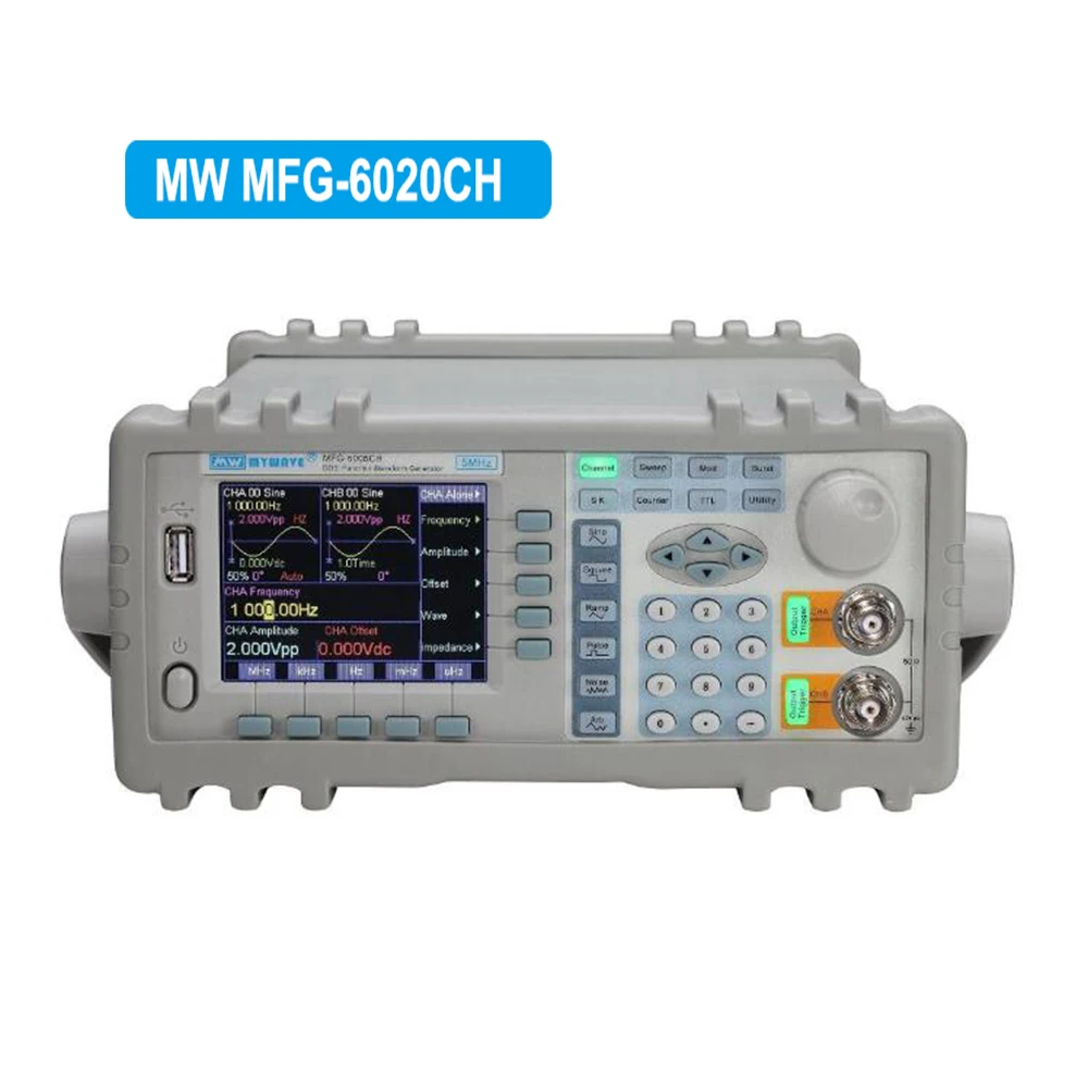 US $360.00 MW MFG6020CH Dual Channel 20MHz Arbitrary Waveform Generator Arbitrary Waveform Generator