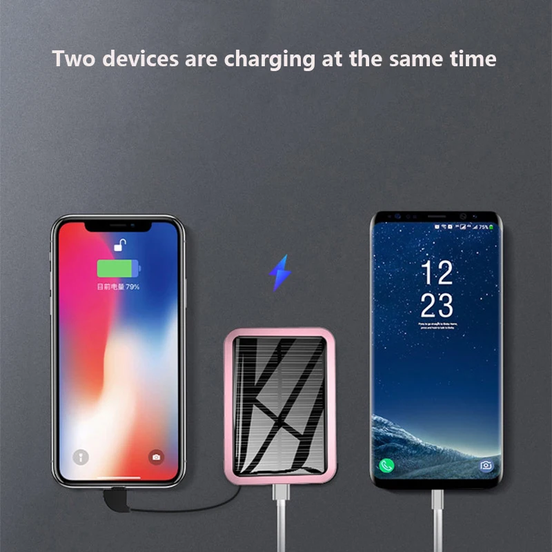 בנק הטענה סולארי לטלפון הנייד 10000mAh