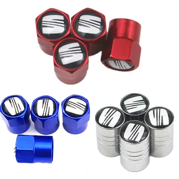 

Car-Styling Car VALVE Caps Emblems Case For Seat Leon FR+ Ibiza Altea Formula Racing Auto Wheel Tire Valve Cover Car Styling