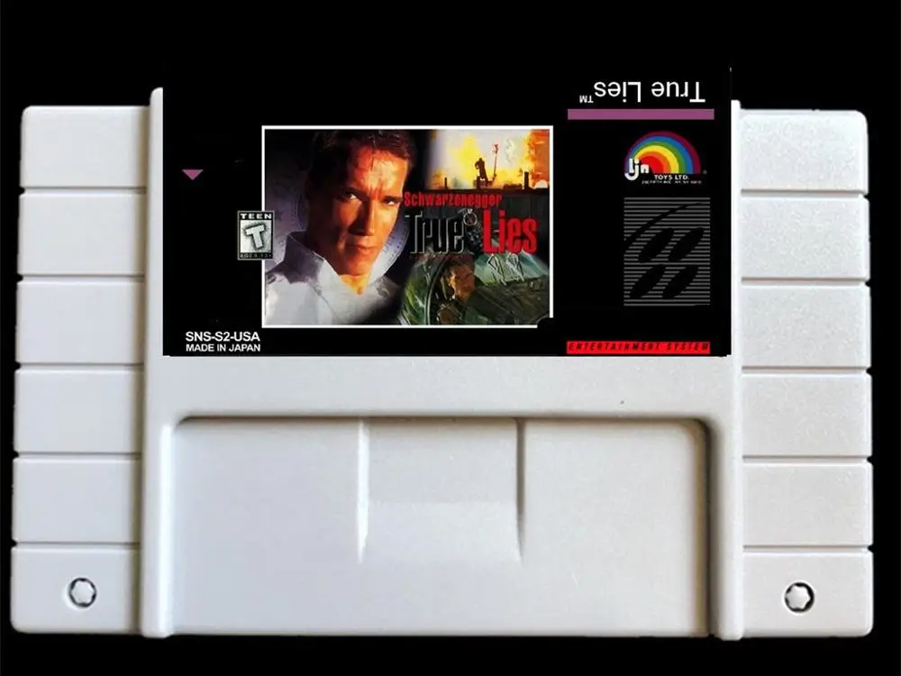 

True lies USA- NTSC version 46 pins games card for Retro Video games Console !