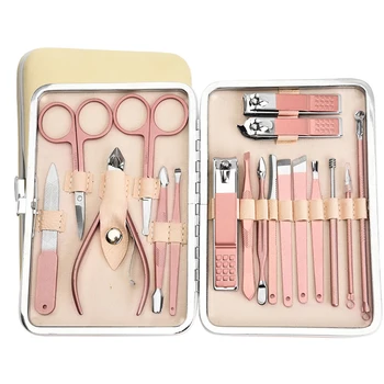 

18pcs Stainless Steel Beauty Nail Clippers Scissors Set Dead Skin Trimmer Clipper Manicure Pedicure Tool