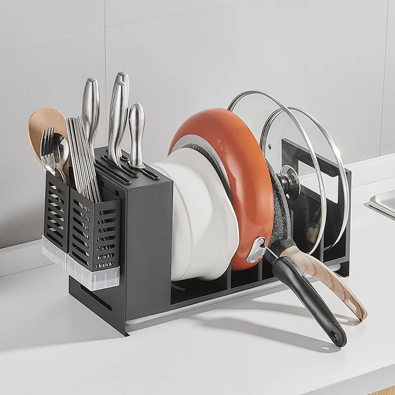 ELLEN Multifunction Kitchen Storage Cabinet Tableware Storage Combination Knives Holder Pot Holder EL606