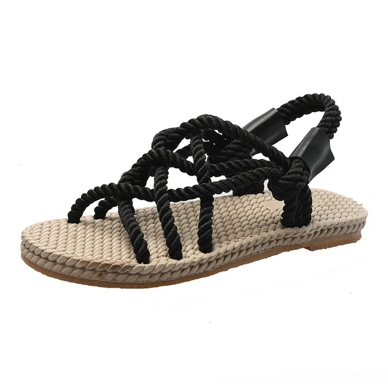 Sandals Woman Shoes Braided Rope Traditional Casual Style Simple Creativity Fashion Sandals Women Summer Shoes women sandals