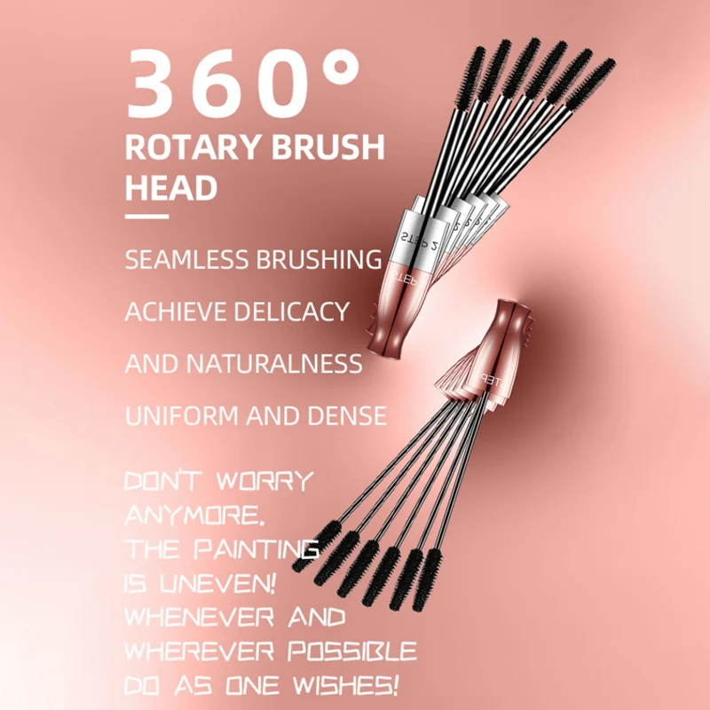 Wholesale Waterproof No Blooming Natural Eyelash Liquid Curling Slender Thick Eyelash Mascara Eye Makeup Cosmetic