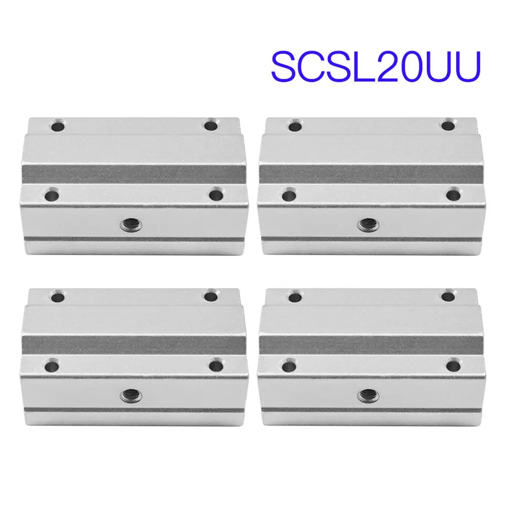 4 шт. SCS6UU SCS8UU SCS10UU SCS12UU SCS16UU SCS20UU Линейный шарикоподшипник блок ЧПУ маршрутизатор 3d принтер части