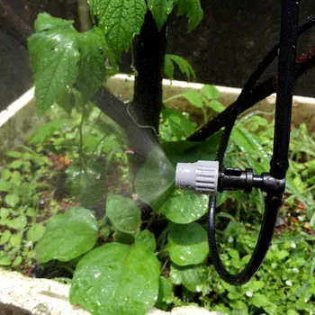 

Adjustable Single Outlet Micro Nozzle Misting Micro Flow Sprinkler Head Hose Garden Lawn Irrigation