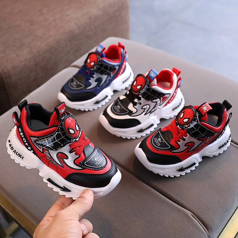 Zapatillas de deporte de Spiderman para niños y niñas, deportivos informales para bebés, 1, 2, 3, 4, y años, Otoño e Invierno|Zapatillas deportivas| - AliExpress
