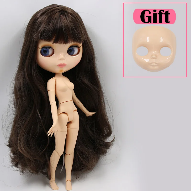 ICY Blyth Кукла № 1 глянцевое лицо натуральная кожа суставное тело 1/6 BJD Специальная цена 1/4 BJD, Pullip, Jerryberry, Licca игрушка подарок - Цвет: doll face